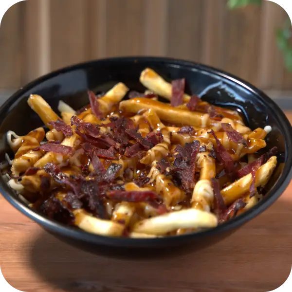 beef bacon poutine