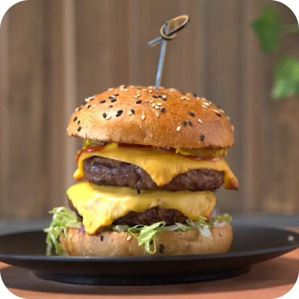 double cheese burger